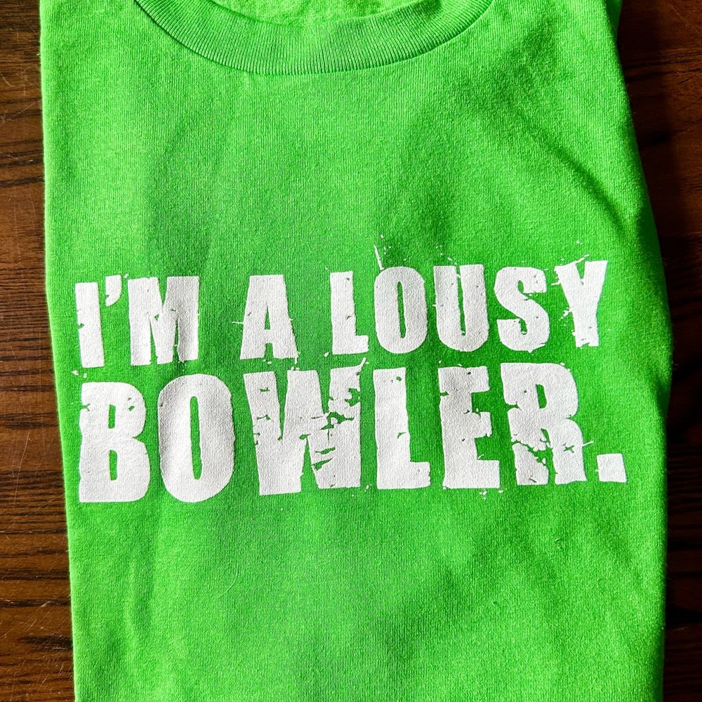 Gildan Size L Lousy Bowler T-Shirt